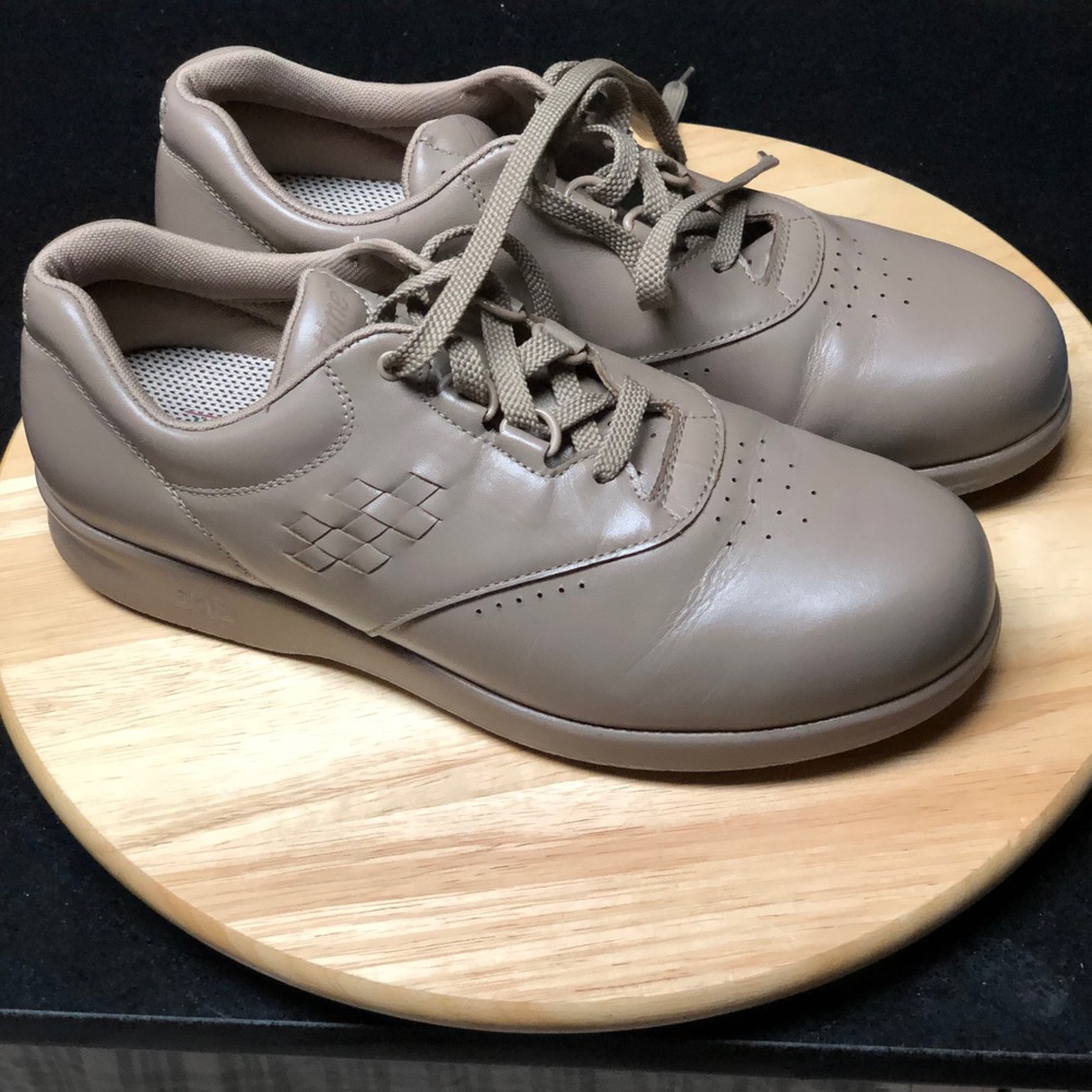 SAS Shoes Women 8.5M Free Time USA Tripad Comfort Walking Mocha Leather Orthotic